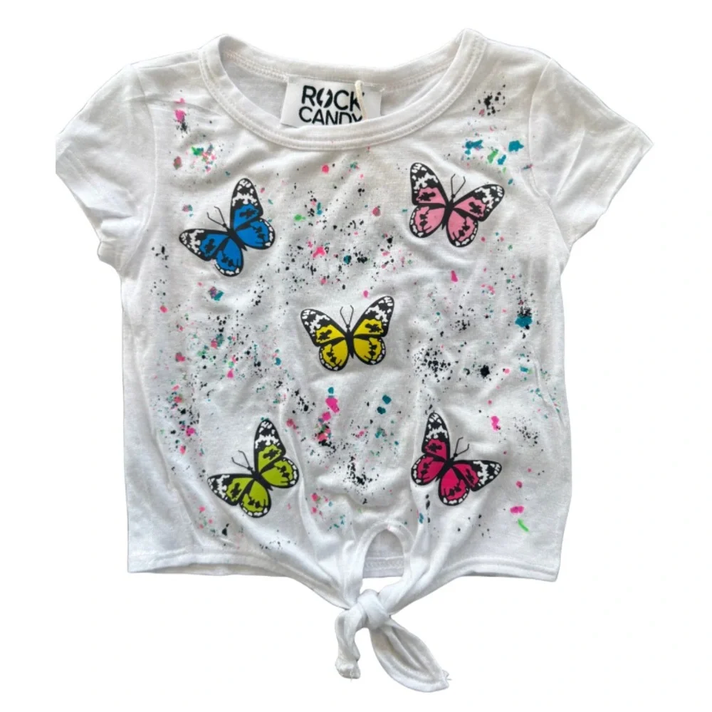 Rock Candy Butterfly Splatter T-Shirt & Leggings Set Size 12M Multicolor NWT
